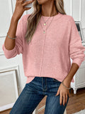 NEW Frenchy Ladies' Solid Color Drop Shoulder Casual Sweater