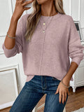 NEW Frenchy Ladies' Solid Color Drop Shoulder Casual Sweater