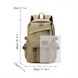Vintage Style Fashion Travel Backpack, Large Capacity Outdoor Nylon and Polyamide Double Shoulder Bag, Casual Sports Backpack