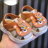 Casual Cute Cartoon Sandals For Baby Boys Girls, Breathable Lightweight Walking Shoes For Indoor Outdoor Beach