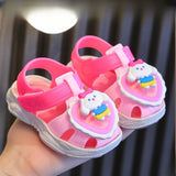 Casual Cute Cartoon Sandals For Baby Boys Girls, Breathable Lightweight Walking Shoes For Indoor Outdoor Beach