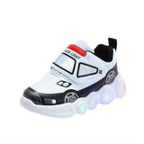 Vibrant Low-Top Sneakers for Boys - Shock-Absorbing, Non-Slip, Light-Up Casual Shoes for All Seasons - Fun, Breathable, and Comfortable Sneakers