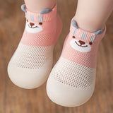Newborn Infant Baby Toddler Boys Girls Cartoon Breathable Lightweight Sock Shoes For Spring And Summer