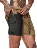 Men's Quick-Dry Athletic Shorts - Breathable, Moisture-Wicking Polyester for Running, Training & Outdoor Activities - Summer Casual Wear