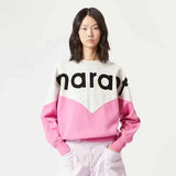 24ss New Designer sweatshirt hoodie isabels marant classic Cotton Round Neck Women Hot Letter Flocking Print Casual Versatile Pullover Hoodies Sweater Tide Tops