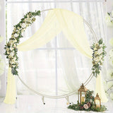 1-Panel Wedding Arch Draping Fabric Curtain - Colorful, Sheer, 26" x 197" Backdrop Curtain for Wedding Ceremony, Party, Ceiling Decor, and Home Decor