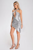 goosudu Ysenia Sequin Mini Dress - Silver