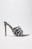 goosudu Leopard suede pointed toe high heel slippers