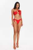 GOOSUDU Eamon Flower Crossed Halter Bikini Set