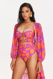 goosudu Lyla Pink Print Swimwear Set