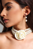 goosudu Tulip Pearls Flower Chocker