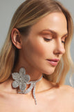 goosudu Rey Flower Diamante Chocker