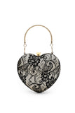 goosudu Lacie Lace Heart Handle Bag