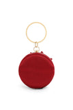 goosudu Rina Flower Diamante Circle Handle Bag - Red