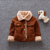 22 Boys New Coat Fleece-lined Children Padded Top Autumn and Winter New Baby Winter Clothes Children Thickened Coat