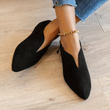 Womens Chic Loafers - Flat Slip-Ons with Soft Pointed Toe, Flexible & Comfortable for All-Day Wear - Trendy Style for Work & Leisure