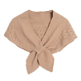 Chic Weekend Warmth: Durable, Windproof Knitted Scarf - A Featherless, Elastic Fashion Statement for Women