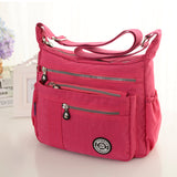 Women's Bag  New Lightweight Washed Nylon Cloth Bag Women's Messenger Bag Shoulder Bag Cross-Border Trendy Casual Shoulder Bag