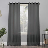 1 Panel Sheer Voile Curtain - Soft Filtering, Grommet Top, Elegant Home Decor for Bedroom, Living Room, Office - Easy Installation, Breathable, Light-Blocking, Energy-Efficient