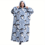 Cozy Wearable Hoodie Blanket - Soft, Oversized, One-Size-Fits-Most, Wearable Blanket for Ultimate Comfort - Perfect for Women, Men, and Adults of All Ages!