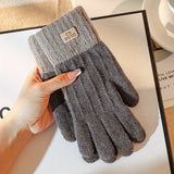 1 Pair of Cozy Winter Touch Screen Gloves - Warm, Knitted, One Size Fits All, Unisex Design for Women and Men, Perfect for Cold Weather