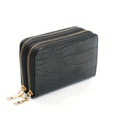 Women's PU Leather Wallet, Elegant Zipper, Small Compact Purse For Cards And Cash, Easy To Carry, Perfect For Daily Commute