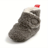 CozySoft Newborn Shoes - Velvet Lined, Soft Bottom, Warm, and Breathable First Walkers for Autumn and Winter - Perfect for Baby Girls and Boys