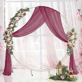 1-Panel Wedding Arch Draping Fabric Curtain - Colorful, Sheer, 26" x 197" Backdrop Curtain for Wedding Ceremony, Party, Ceiling Decor, and Home Decor