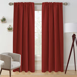 1 Panel Solid Color Heat Insulation Curtain, Rod Pocket Window Treatment For Bedroom Office Kitchen Living Room Study Home Decoration
