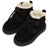 Comfortable Snow Boots For Boys, Soft Warm Plus Fleece Boots For Outdoor Walking Hiking, Autumn And Winter