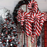 5pcs 32-inch Christmas Canes, Christmas Theme Party Decoration, Aluminum Film Balloons