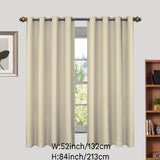 1panel Grommet Top Blackout Curtain Thermal Insulation Noise Reduction And Blackout Curtain Room Blackout Curtain Living Room Bedroom Home Decor