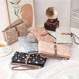 Long Style Wallet, Floral Print, Casual Zippered Folding Coin Purse, Multiple Card Slots, Clutch Handbag