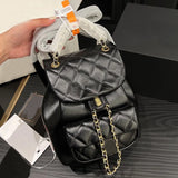 Designer Backpack C Bag Designer Bag Backpack Luxury Bag Women Bag Back Bag Classic Diamond Stripe Bag Hobo Bag Chain Fashion Shopping Wallet Real Leather