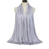 Elegant Warm Hijab Shawl - Versatile Windproof Maxi Scarf, Durable Yarn-Dyed Wrap for Stylish Comfort