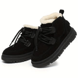 Comfortable Snow Boots For Boys, Soft Warm Plus Fleece Boots For Outdoor Walking Hiking, Autumn And Winter