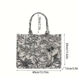 fr Sketch Large Capacity Canvas Tote Bag, Durable Lightweight Shoulder Satchel Bag, Casual Practical Commuter Bag 17iG#