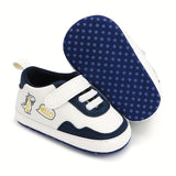 Baby Boy's Casual Sneakers - Non-Slip, Easy Wear with Hook & Loop, Comfy & Trendy for Everyday