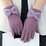 Elegant Warmth Meets Modern Convenience: Women's Windproof, Touch-Screen Friendly Winter Fleece Gloves - Durable & Snug Fit