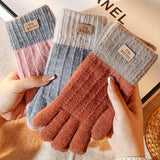 1 Pair of Cozy Winter Touch Screen Gloves - Warm, Knitted, One Size Fits All, Unisex Design for Women and Men, Perfect for Cold Weather