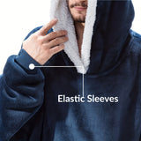 Cozy Flannel Wearable Blanket Hoodie - Super Warm, Giant Hoodie Blanket With Sleeves & Giant Pockets, Perfect For Holiday season & Winter Gifts