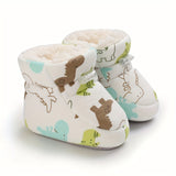 Cartoon Character Boots - Ultra-Soft Fleece Lining for Ultimate Comfort, Warm and Snug Design, Perfect for Indoor Walking and Playtime - Specially Designed for Baby Boys, Ideal for Autumn and Winter Seasons