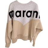 24ss New Designer sweatshirt hoodie isabels marant classic Cotton Round Neck Women Hot Letter Flocking Print Casual Versatile Pullover Hoodies Sweater Tide Tops