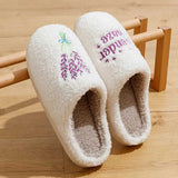 Slippers Warm slider Taylor soft cushion slider lavender mist soft warm comfortable flat comfortable fuzzy womens TS Swift music funny shoes Y2408240OOF