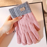 1 Pair of Cozy Winter Touch Screen Gloves - Warm, Knitted, One Size Fits All, Unisex Design for Women and Men, Perfect for Cold Weather