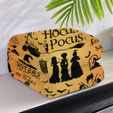 Hocus Pocus Themed Flannel Blanket - Contemporary All-Season Hypoallergenic Digital Print Bedding, Soft Comfortable Multipurpose Knitted Throw, Machine Washable Polyester Sofa Nap Shawl Blanket