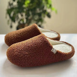 Non-slip Womens Slippers Ladies Plush Winter Fur Fluffy Furry Warm Sandals Comfortable Fuzzy Girl Flip Flop Slipper size