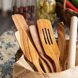 5-Piece Premium Wooden Spatula Cookware Set - Ergonomic, Heat-Resistant, Non-Stick Friendly, Easy to Clean Wooden Cooking Utensils for Kitchen Essentials