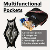 Viva Chic Vegan Leather Crossbody Bag for Women - 2 Adjustable Guitar Straps, Zipper Closure, Polyester Lining, Solid Color Pattern, Casual Style, Faux Leather Material