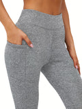 Cozy High Waist Fleece-Lined Leggings - Women's Snug-Fit Skinny Thermal Pants, Perfect for Chilly Fall & Winter Seasons, Fashionable and Comfortable Clothing.